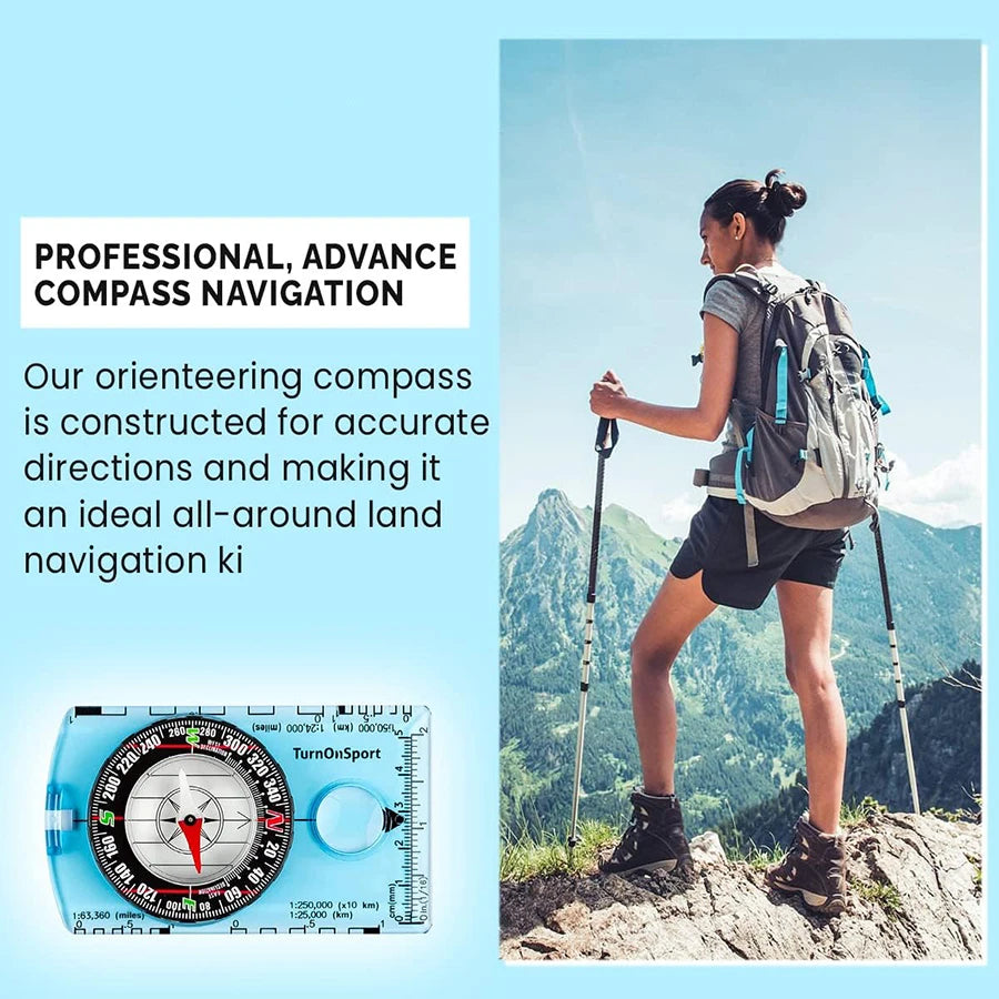 Professional Waterproof Camping Compass For Outdoor Navigation And Survival