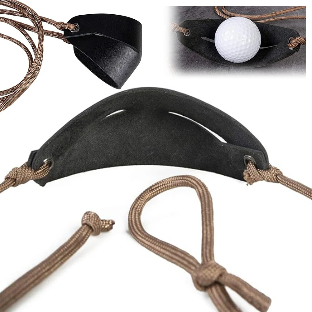 Handmade Leather Shepherd Sling Pouch Slingshot For Outdoor Camping