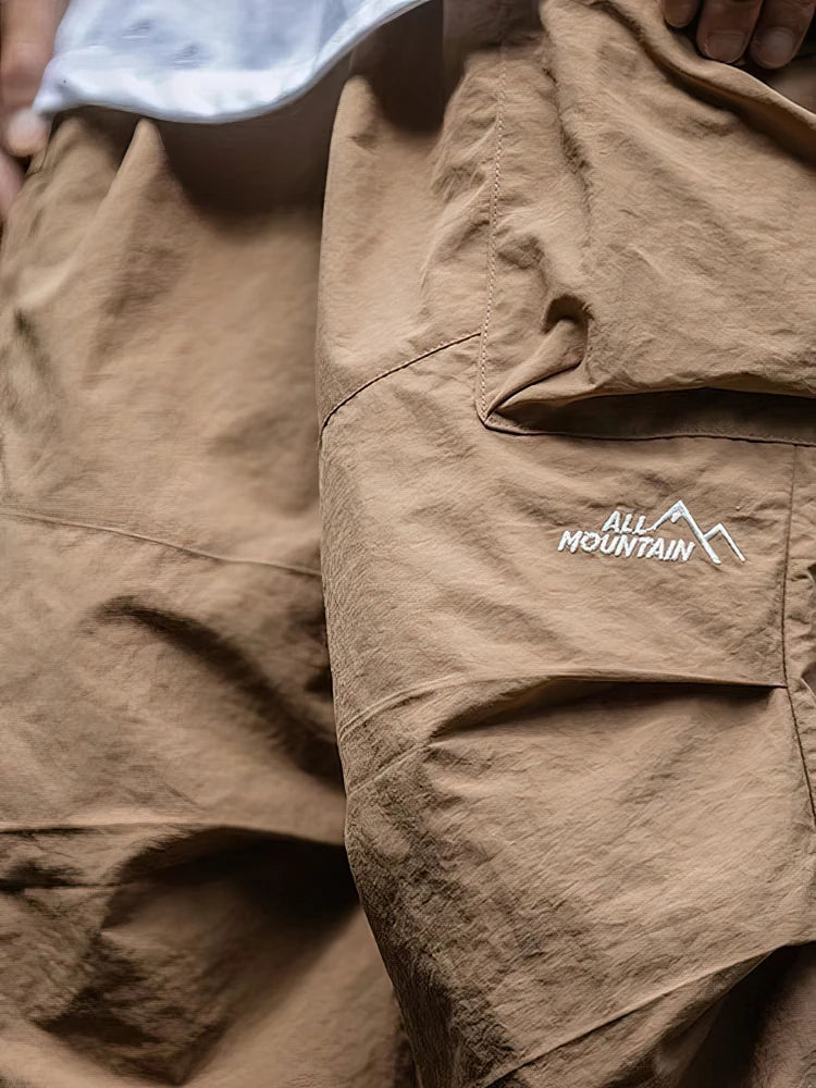 Baggy Hiking Cargo Pants For Men Waterproof Outdoor Parachute Style