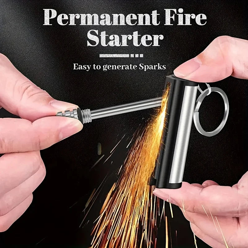 Permanent Matches Reusable Fire Starter Magnesium Tinder Set