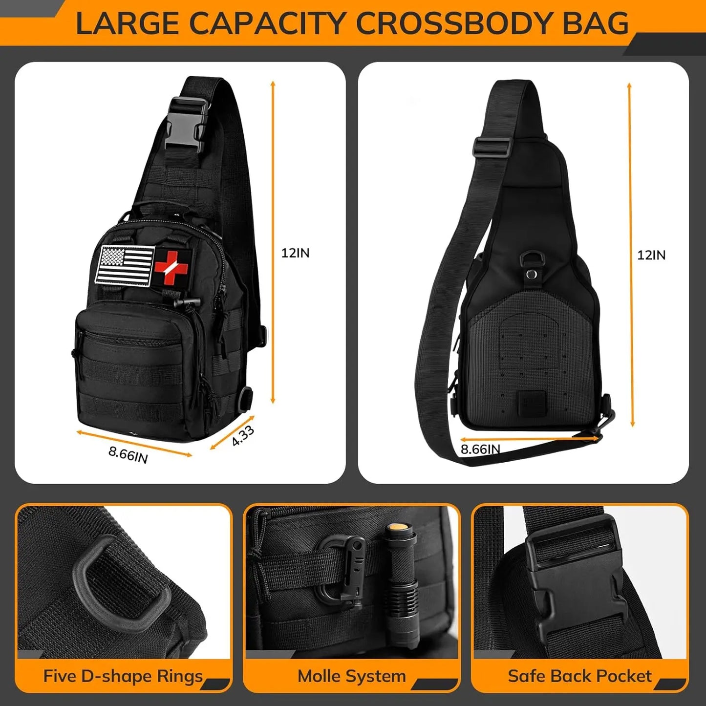 250-Piece Survival Kit With First Aid And Tactical Gear