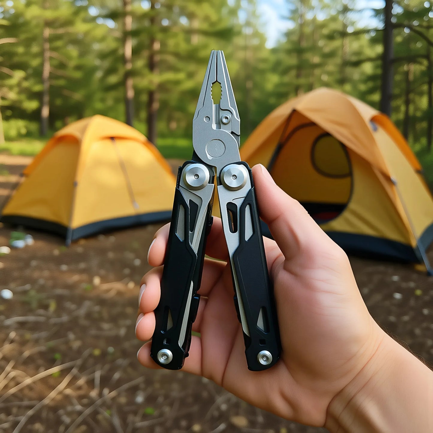Multitool Pliers Stainless Steel Survival Tool For Camping And Fishing