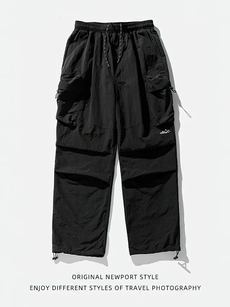 Baggy Hiking Cargo Pants For Men Waterproof Outdoor Parachute Style