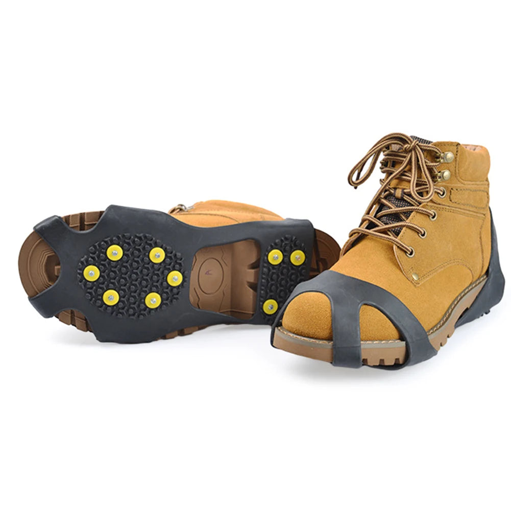 10 Teeth Climbing Crampons Anti Slip Mountaineering Cleats Unisex