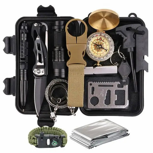 Outdoor Emergency Survival Kit 14 In 1 For Camping